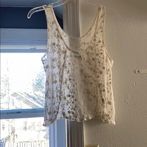 White Lace Tank Top - Picture 2 of 3